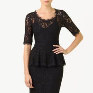 Aritzia - T. Babaton Open Lace Peplum Blouse